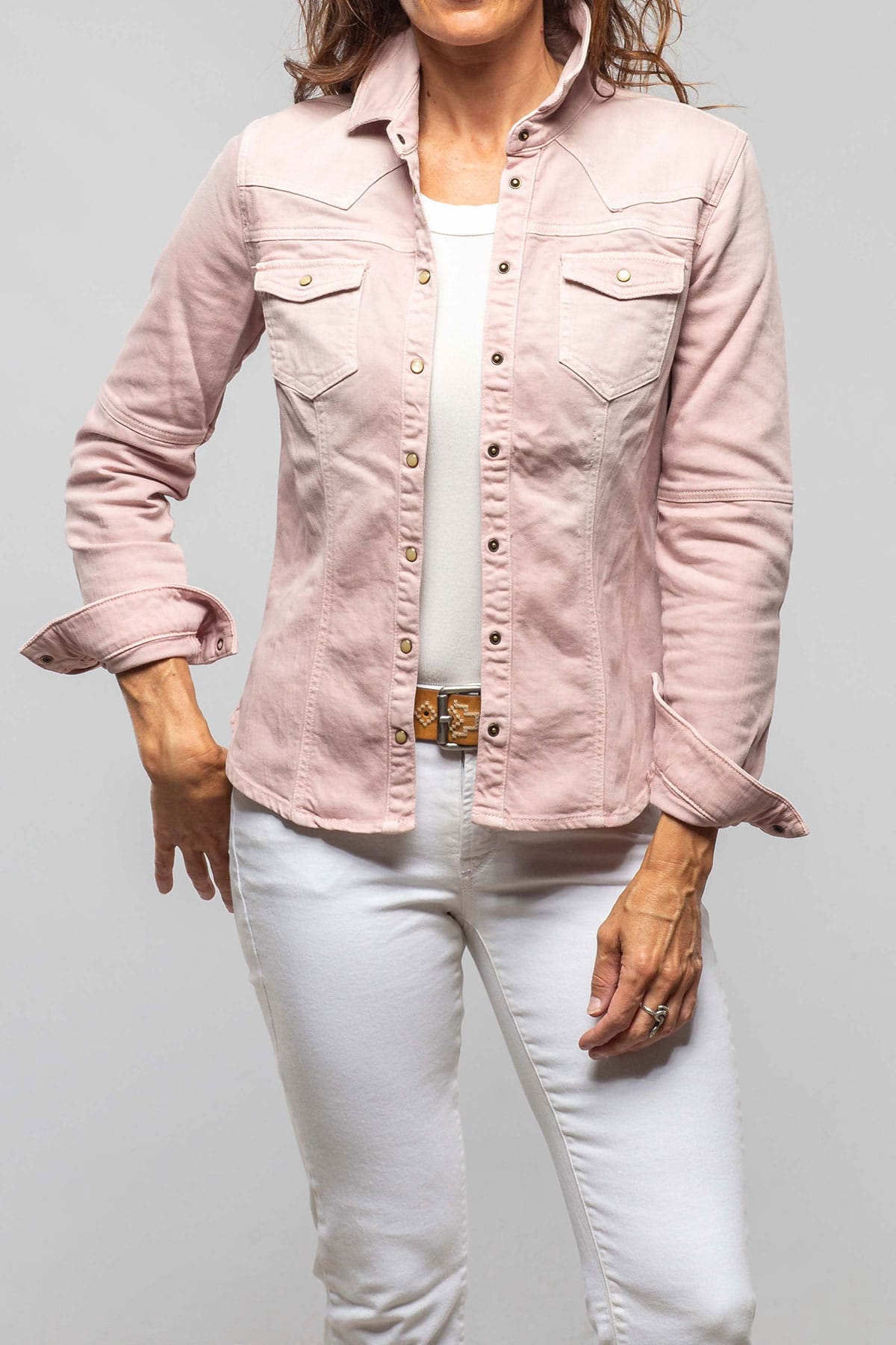 Sweetwater Denim Shirt In Vintage Rose - AXEL'S