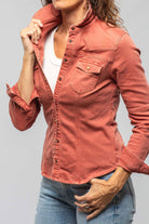 Sweetwater Denim Shirt In Washed Corallo - AXEL'S