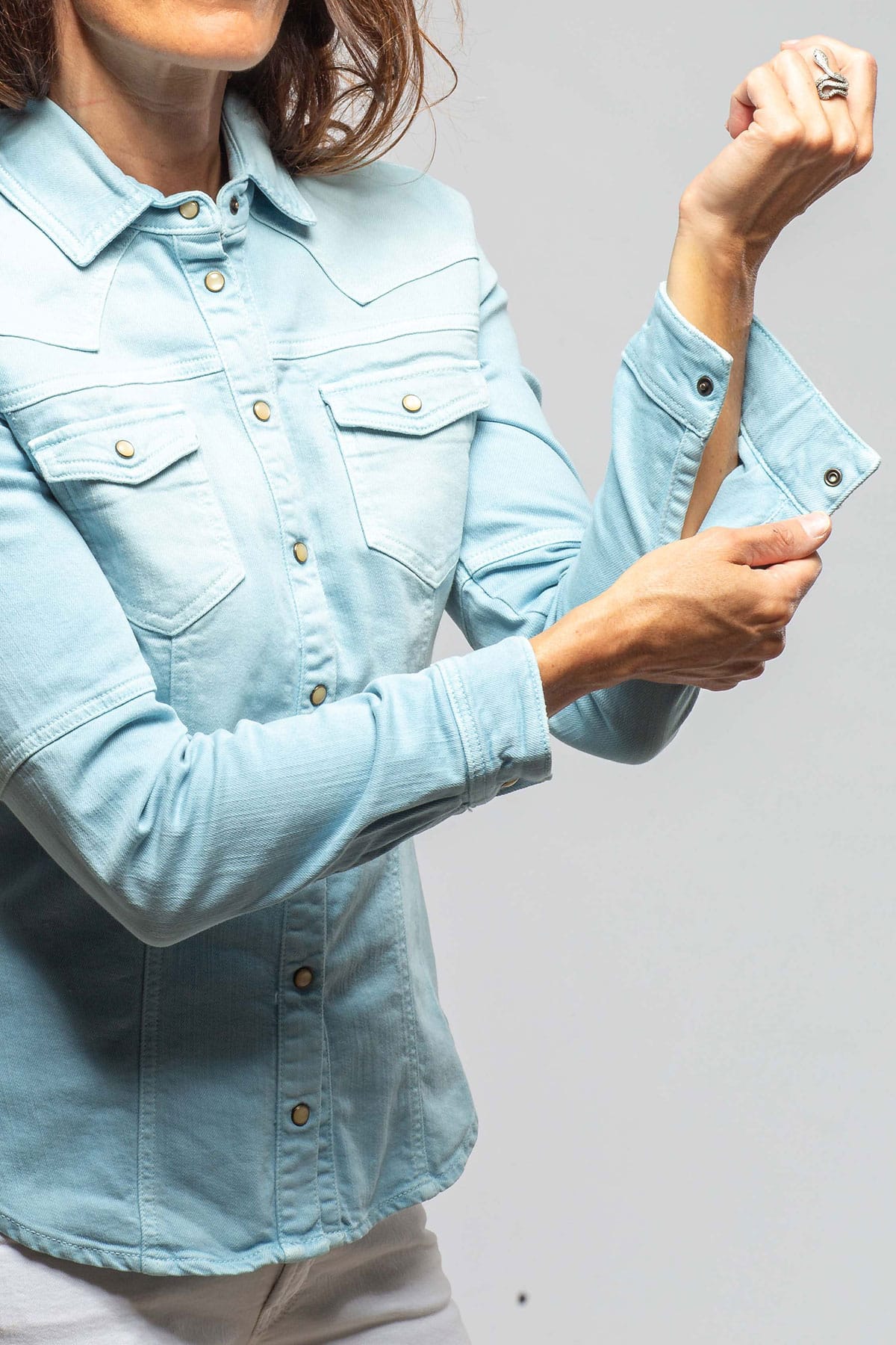 Sweetwater Denim Shirt In Washed Periwinkle - AXEL'S