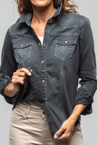 Sweetwater Denim Snap Shirt In Anthracite - AXEL'S