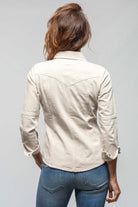 Sweetwater Denim Snap Shirt In Ecru - AXEL'S