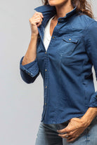 Sweetwater Denim Snap Shirt In Indaco - AXEL'S