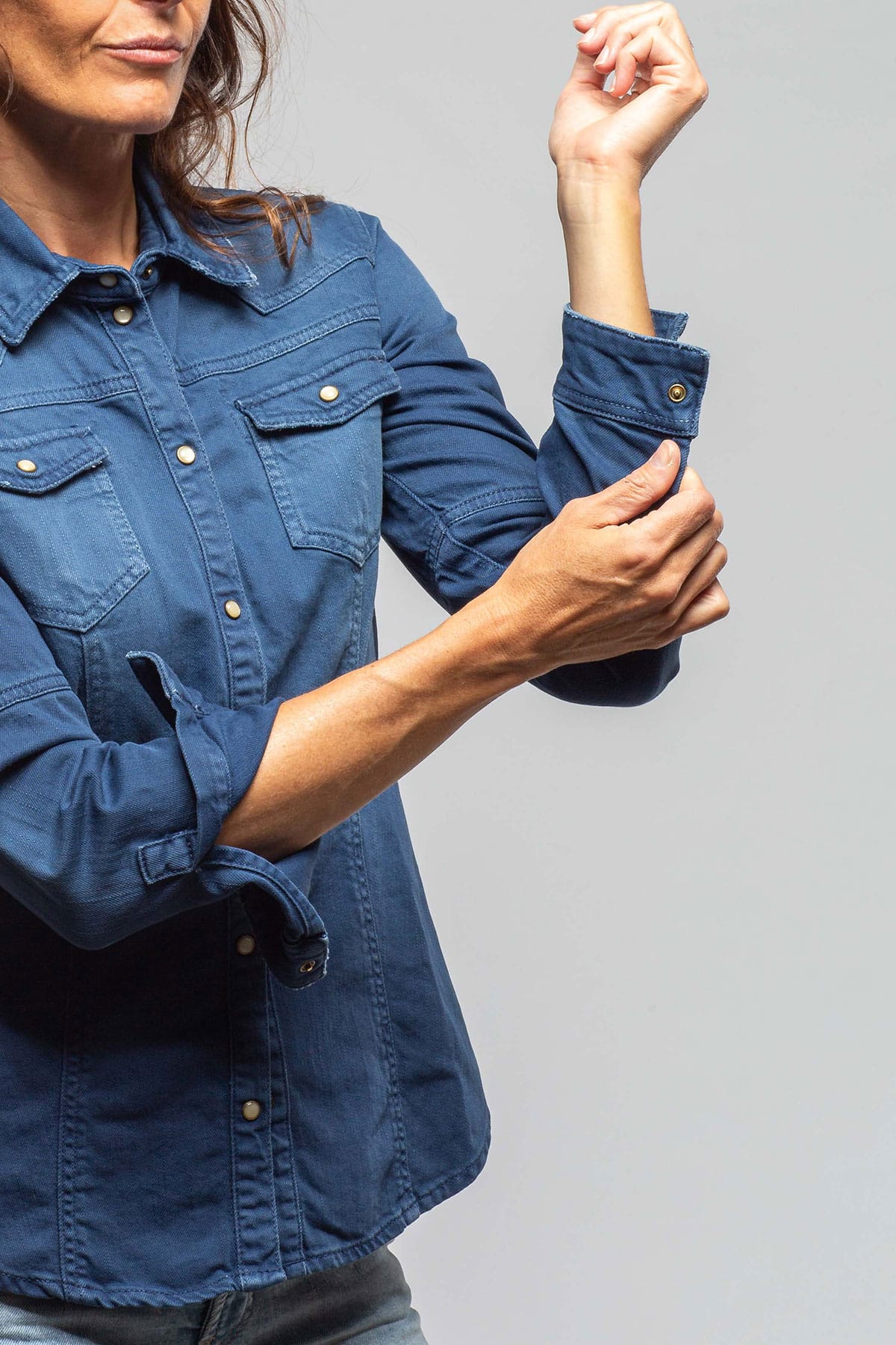 Axel's Premium Denim | Sweetwater Denim Snap Shirt In Indaco