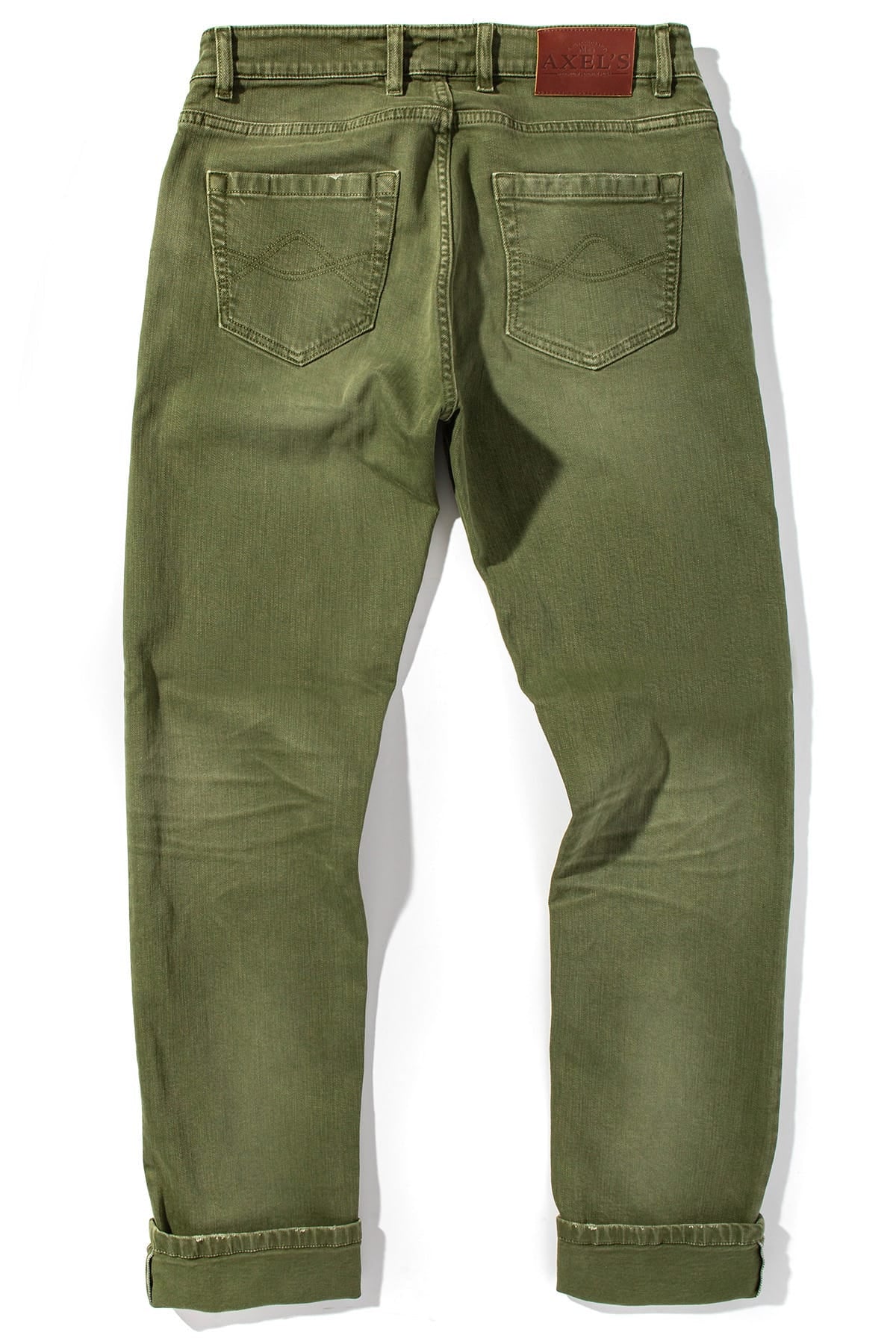 Axel's Premium Denim Tucson Selvedge Denim In Avocado Mens - Pants - 5 Pocket