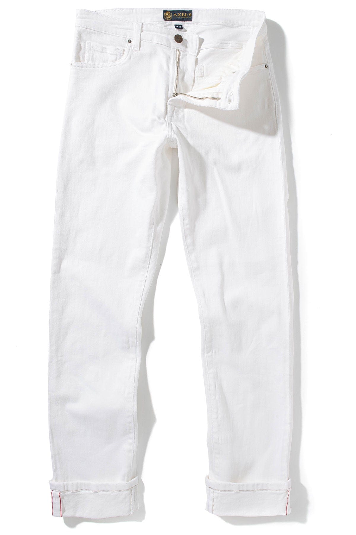 Axel's Premium Denim Tucson Selvedge Denim In Bianco | Mens - Pants - 5 Pocket