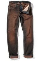 Waylon Over-Dyed Stretch Denim In Desert - AXEL'S