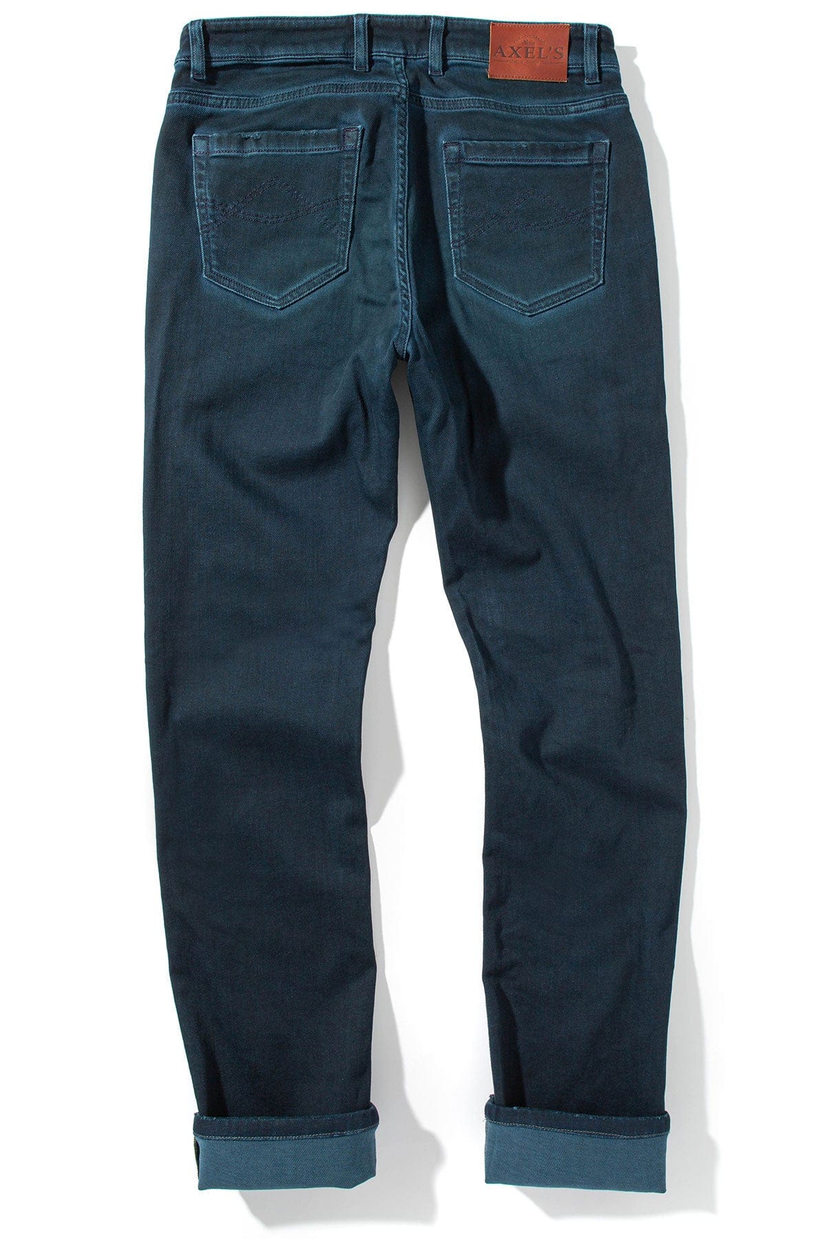 Axel's Premium Denim Waylon Over-Dyed Stretch Denim In Petroleo Mens - Pants - 5 Pocket