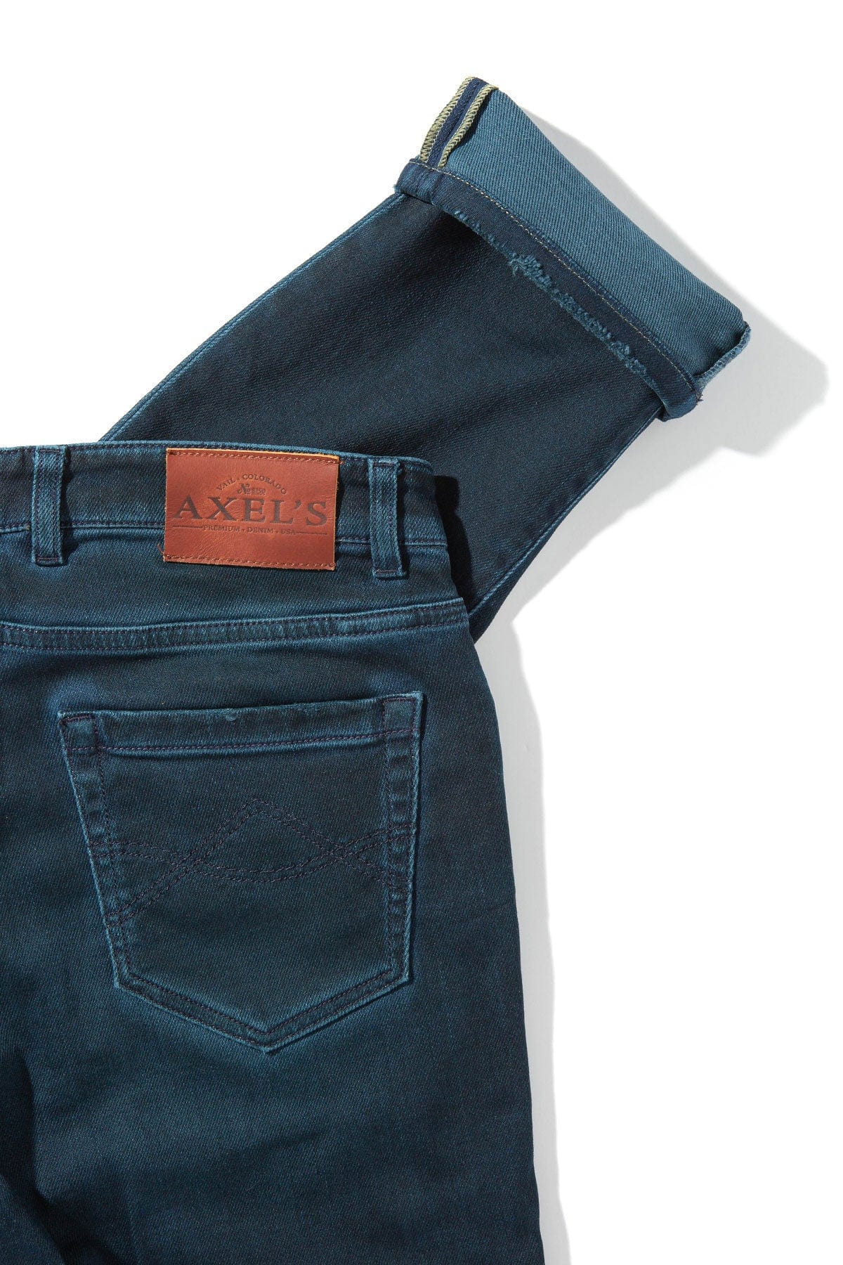 Axel's Premium Denim Waylon Over-Dyed Stretch Denim In Petroleo | Mens - Pants - 5 Pocket