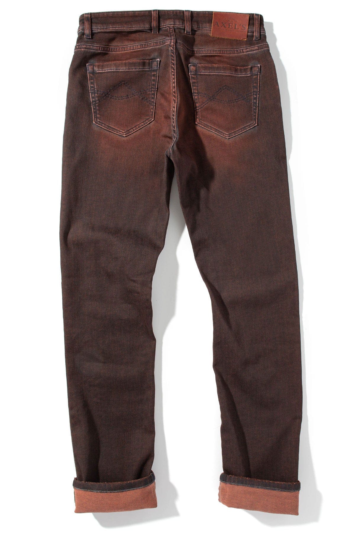 Axel's Premium Denim Waylon Over-Dyed Stretch Denim In Ruggine Rust Mens - Pants - 5 Pocket