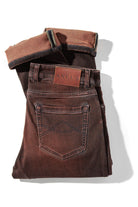 Waylon Over-Dyed Stretch Denim In Ruggine Rust - AXEL'S