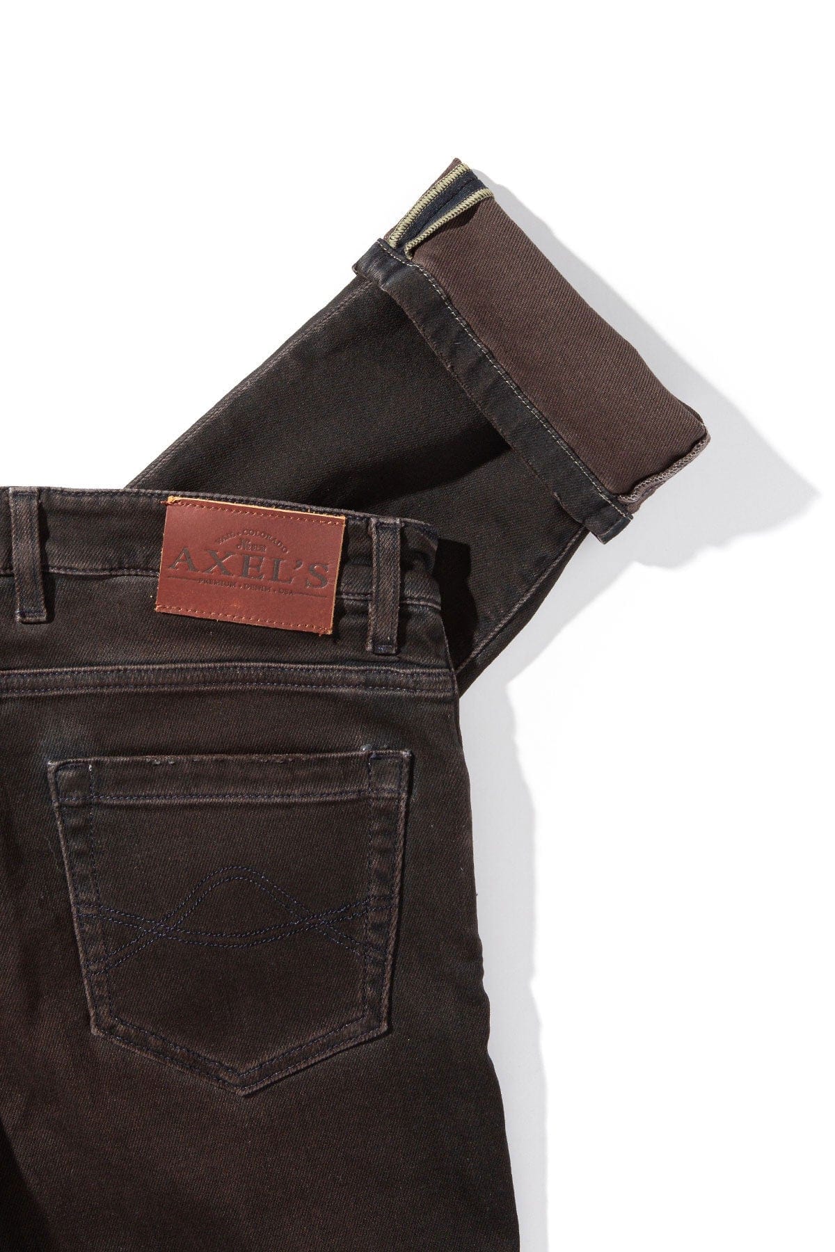 Axel's Premium Denim Waylon Over-Dyed Stretch Denim In Wenge Mens - Pants - 5 Pocket
