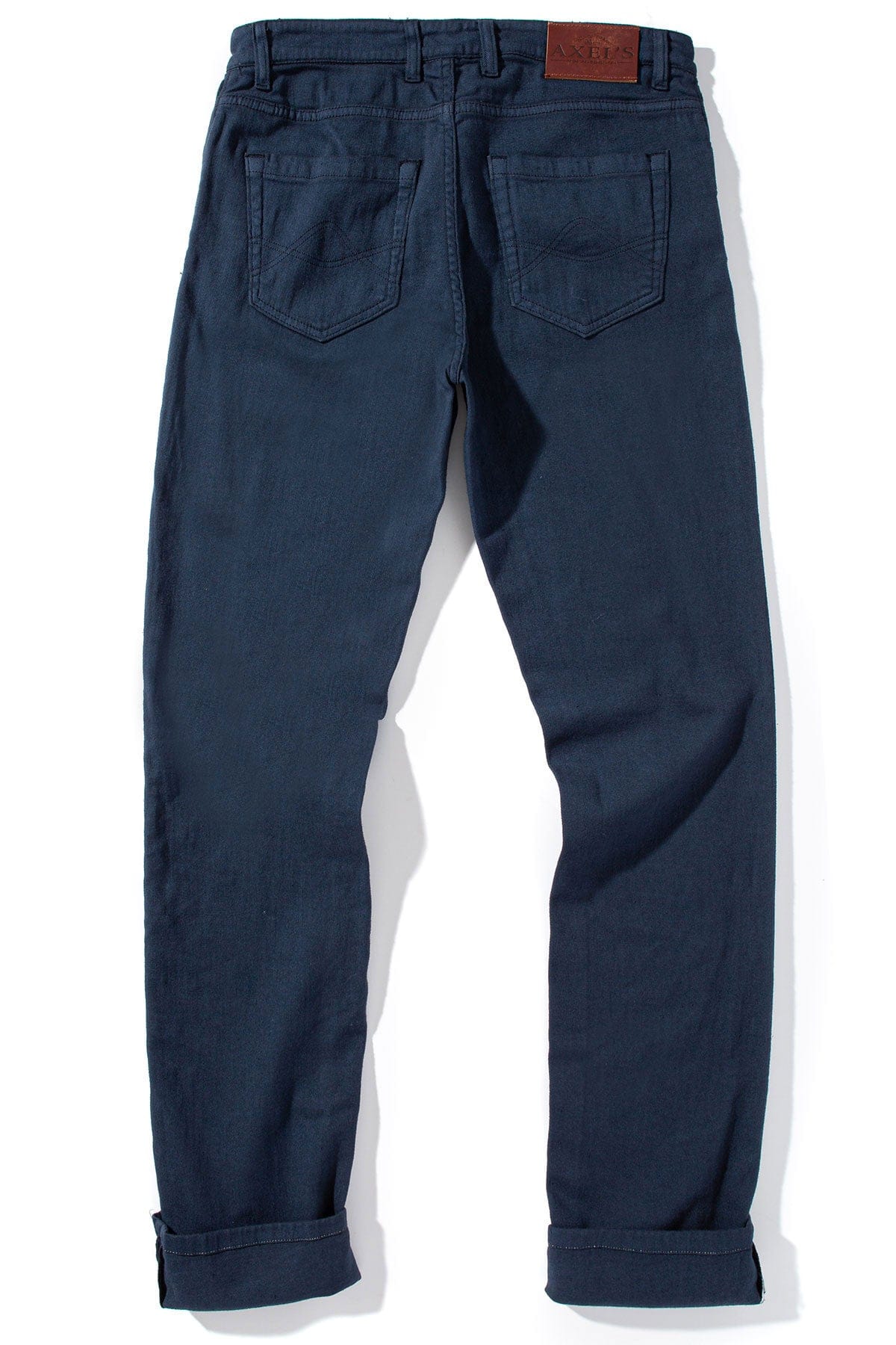 Axel's Premium Denim Winslow Cashmere Trouser In Blue Navy Mens - Pants - 5 Pocket