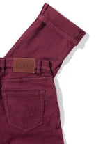 Axel's Premium Denim Winslow Cashmere Trouser In Bordeaux Mens - Pants - 5 Pocket