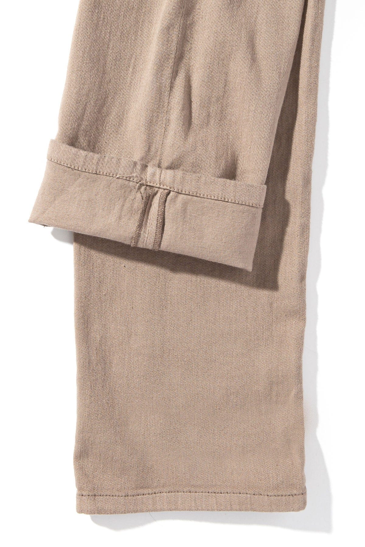 Axel's Premium Denim Winslow Cashmere Trouser In Tortora Mens - Pants - 5 Pocket