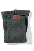 Axel's Premium Denim Winslow Cashmere Trouser In Verde Loden Mens - Pants - 5 Pocket