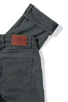 Axel's Premium Denim Winslow Cashmere Trouser In Verde Loden Mens - Pants - 5 Pocket