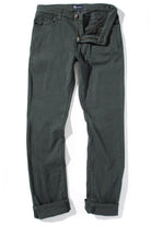 Axel's Premium Denim Winslow Cashmere Trouser In Verde Loden Mens - Pants - 5 Pocket