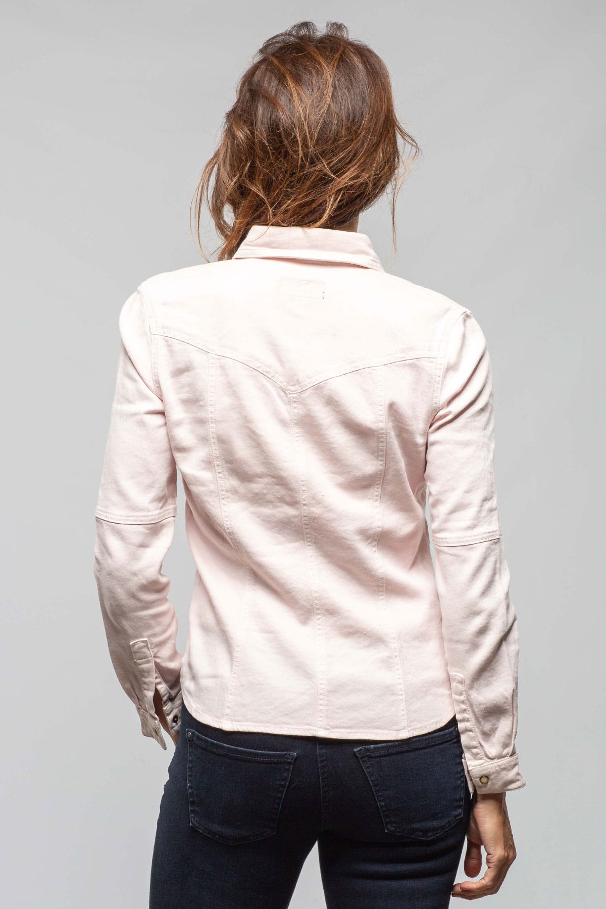 Yarmony Linen-Cotton Snap Shirt In Lotus Pink - AXEL'S