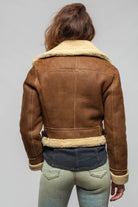 Axel's Renegade by Garrett Amelia Cropped Bomber Shearling In Brown Ladies - Outerwear - Shearling