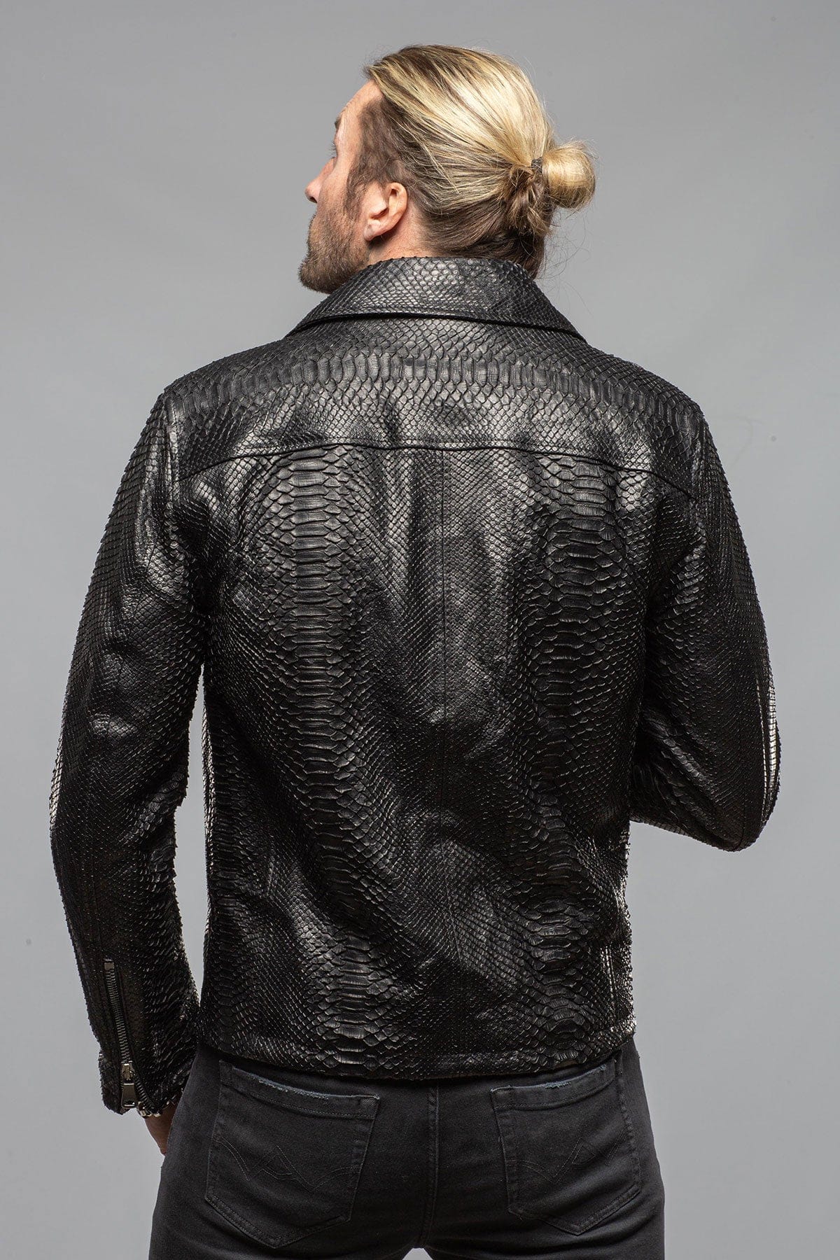 Axel's Renegade by Garrett Black Water Python Jacket Mens - Outerwear - Leather