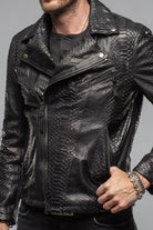 Axel's Renegade by Garrett Black Water Python Jacket Mens - Outerwear - Leather