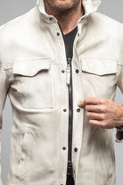 Axel's Renegade by Garrett Bono Shirt Jacket In Plaster Mens - Outerwear - Leather