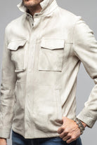 Axel's Renegade by Garrett Bono Shirt Jacket In Plaster Mens - Outerwear - Leather