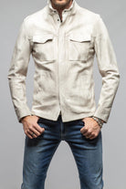Axel's Renegade by Garrett Bono Shirt Jacket In Plaster Mens - Outerwear - Leather