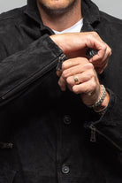 Axel's Renegade by Garrett Bowie Suede Blazer in Black Mens - Outerwear - Leather