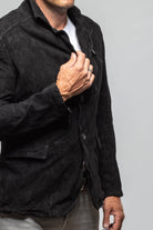 Axel's Renegade by Garrett Bowie Suede Blazer in Black Mens - Outerwear - Leather