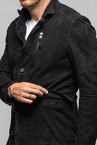 Axel's Renegade by Garrett Bowie Suede Blazer in Black Mens - Outerwear - Leather