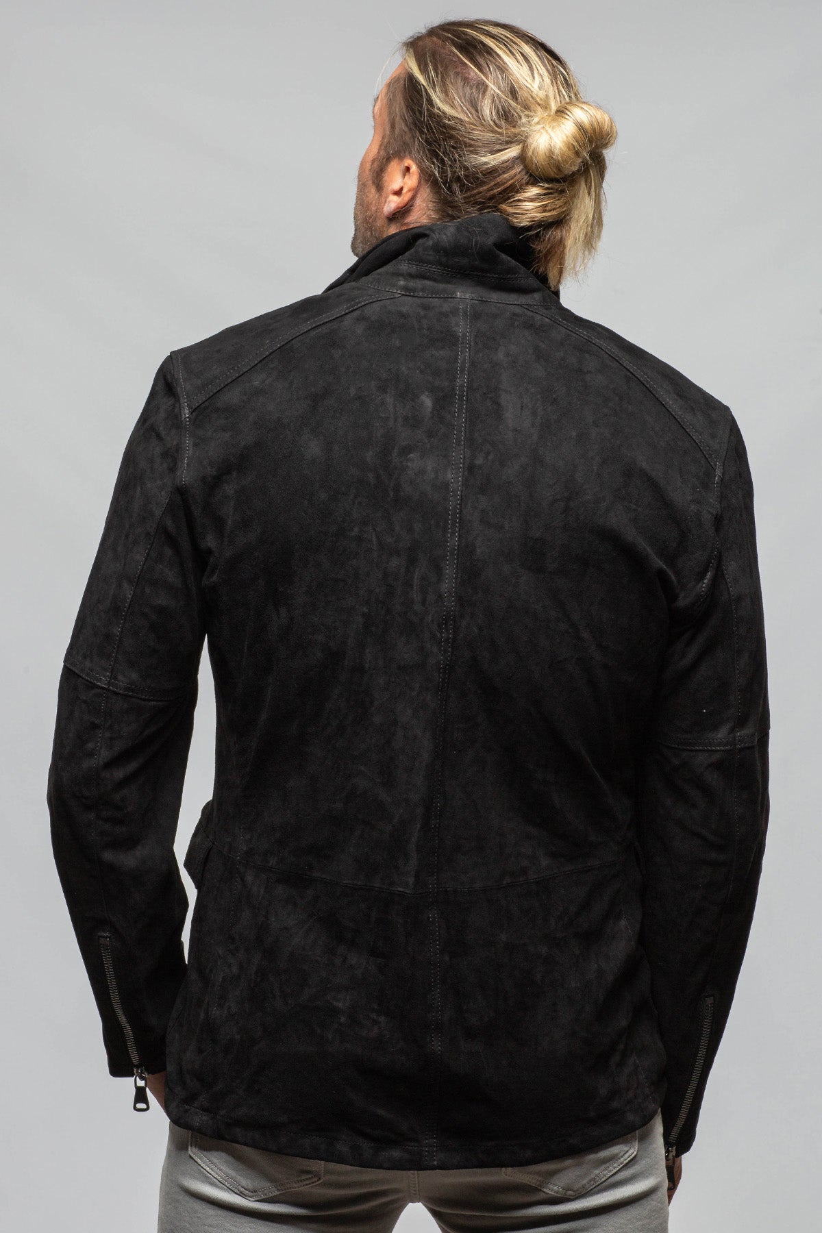 Axel's Renegade by Garrett Bowie Suede Blazer in Black Mens - Outerwear - Leather