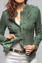 Colonel Suede Jacket In Charred Military - AXEL'S