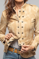 Colonel Suede Jacket In Natural - AXEL'S