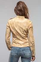 Colonel Suede Jacket In Natural - AXEL'S