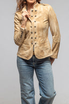 Colonel Suede Jacket In Natural - AXEL'S