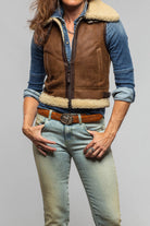 Axel's Renegade by Garrett Jezzy Shearling Aviator Vest Ladies - Outerwear - Shearling