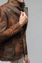 Axel's Renegade by Garrett Lennon Distressed Leather Blazer Mens - Outerwear - Leather