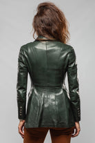 Axel's Renegade by Garrett Lucia Leather Blazer In Charred Bottle Ladies - Outerwear - Leather