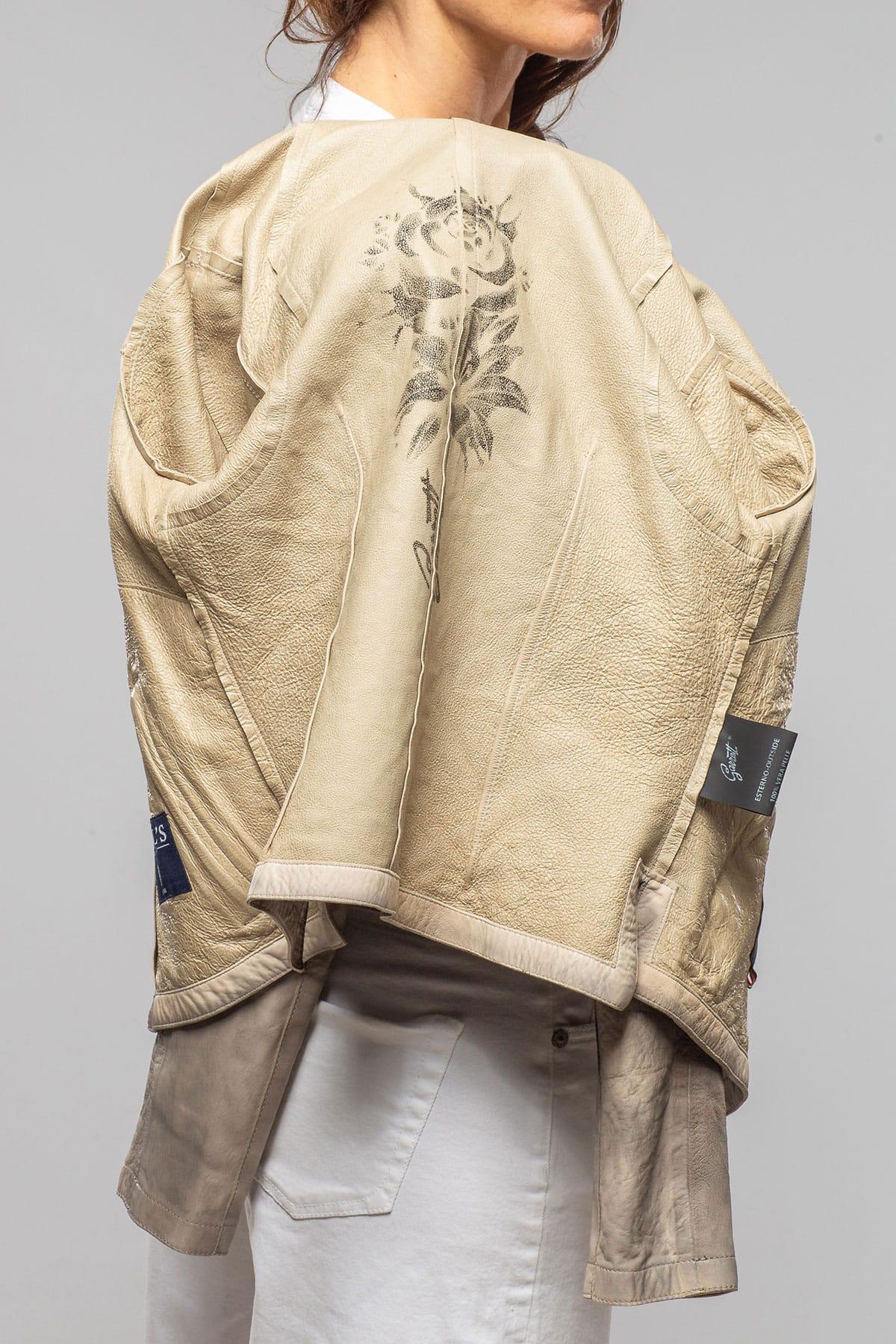 Axel's Renegade by Garrett Mesquite Leather Moto In Charred Wheat
