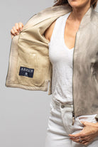 Mesquite Leather Moto In Charred Wheat - AXEL'S