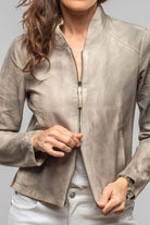 Mesquite Leather Moto In Charred Wheat - AXEL'S