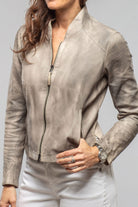 Mesquite Leather Moto In Charred Wheat - AXEL'S