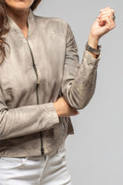 Mesquite Leather Moto In Charred Wheat - AXEL'S