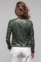 Motorista Lambskin Moto In Italian Green - AXEL'S
