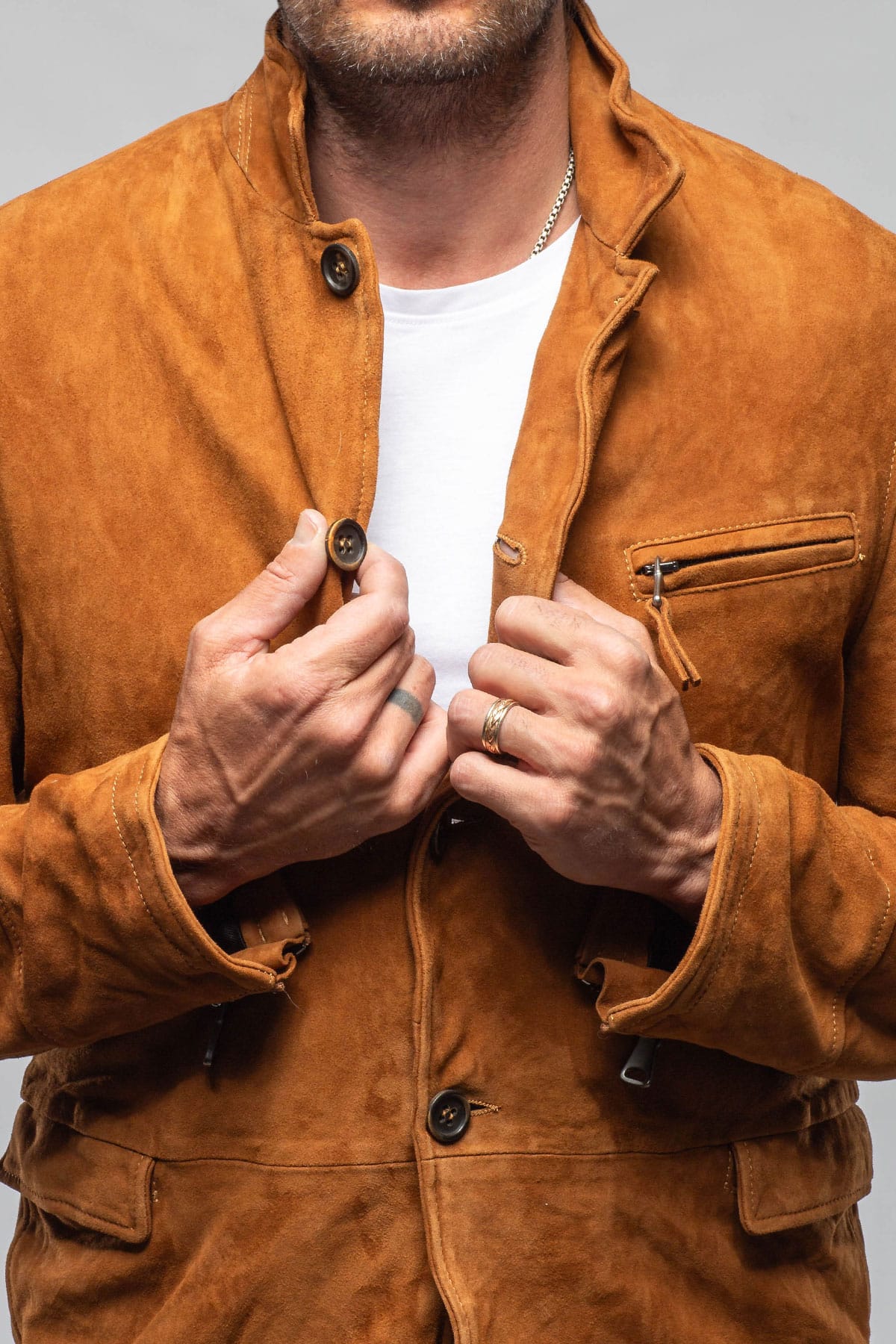 Nadella Lux Blazer In Cuio - AXEL'S