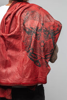 Axel's Renegade by Garrett Ozzy Hooded Moto In Burgundy Mens - Outerwear - Leather