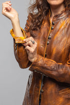 Priscilla Long Jacket In Charred Cognac - AXEL'S