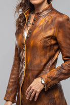 Priscilla Long Jacket In Charred Cognac - AXEL'S