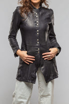 Priscilla Long Jacket In Navy - AXEL'S